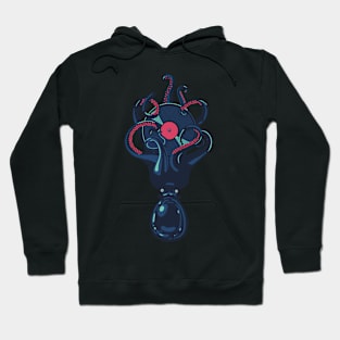 Octopus with a vinyl record Hoodie